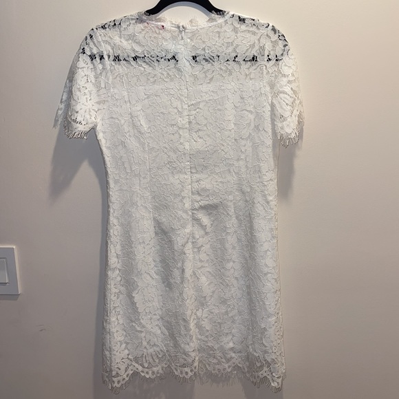 NWT- Polly Cooper fully lined White lace dress - Picture 6 of 8